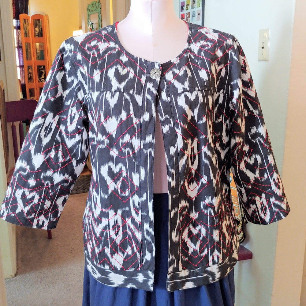 Patterned Ethnic Jacket by Choices Quilted Jacket